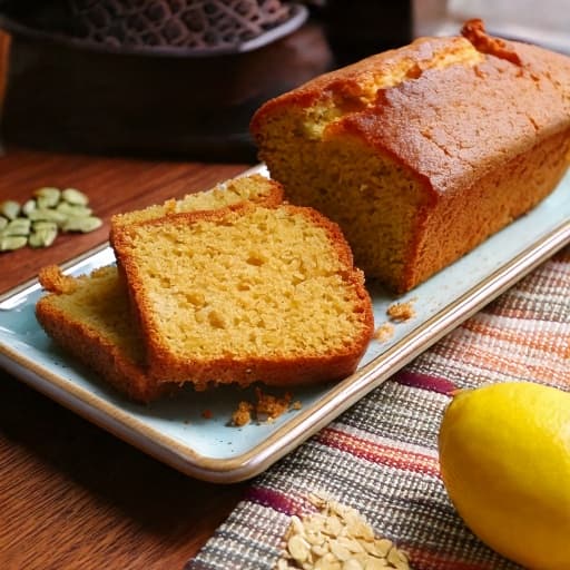 Budín integral de jengibre y limón