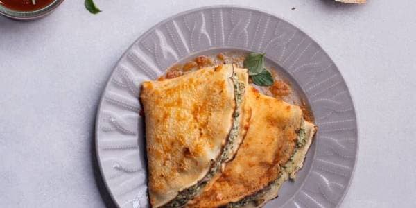 Crepés de verdura y atún