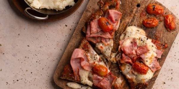 Matambre a la pizza con pure de papa