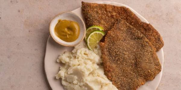 Milanesa con pure de papa