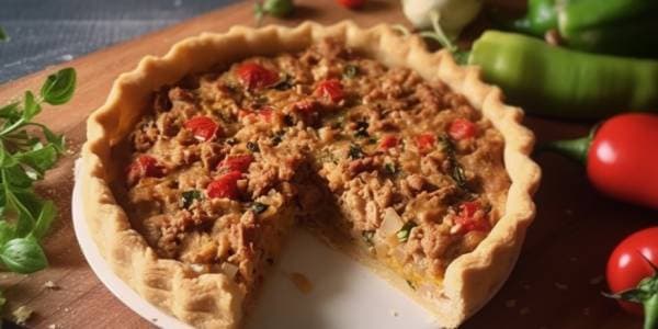 Tarta integral de atún