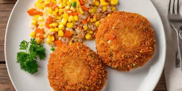 Medallones de merluza con arroz