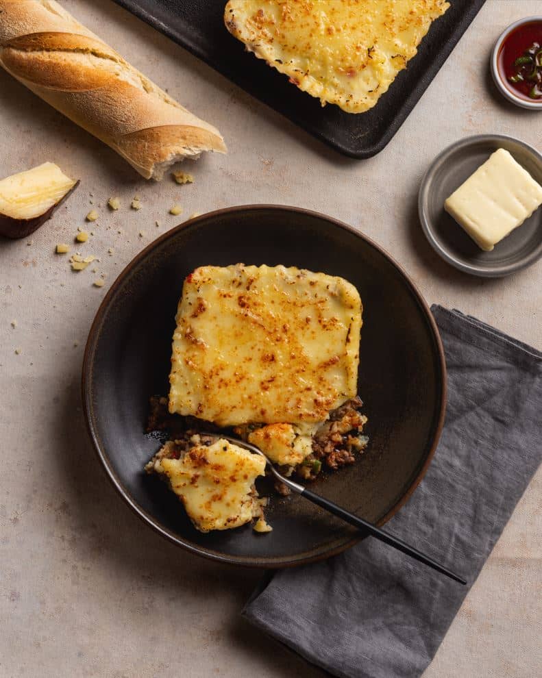 Pastel de papa y carne casero