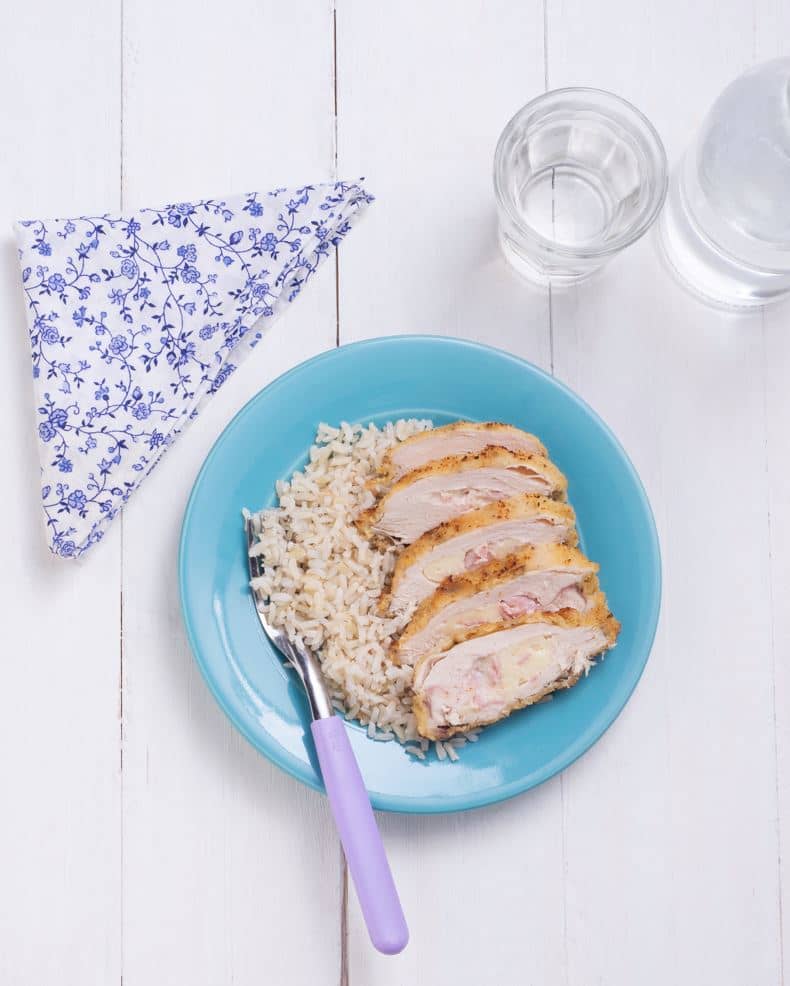 Pechugas rellenas con arroz integral