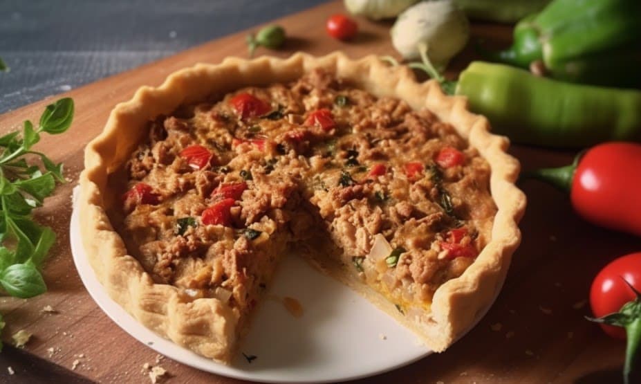 Tarta integral de atún