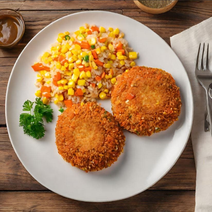 Medallones de merluza con arroz