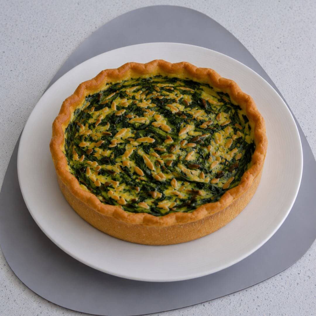 Tarta integral de acelga y queso