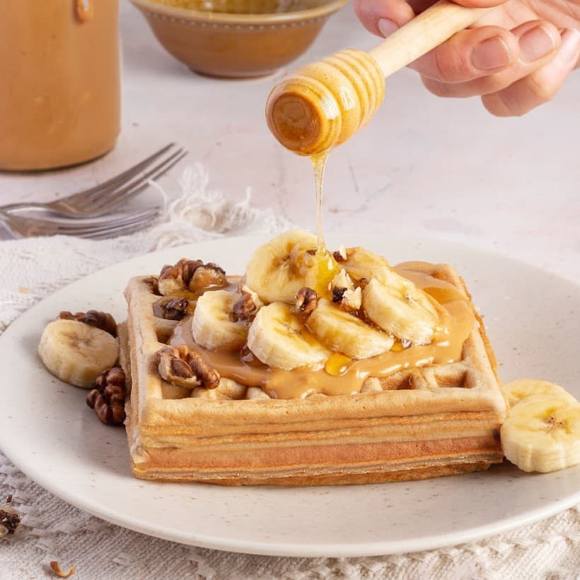 Waffles de avena y banana (Pack x4)